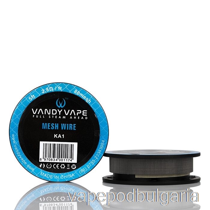 Vape 10000 Дръпки Vandy Vape Mesh Wire Spools - 5 фута 2.8ohm 80mesh Ka1